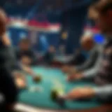 A high-stakes poker game in progress