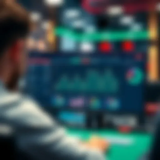 Innovative poker software interface showcasing advanced analytics