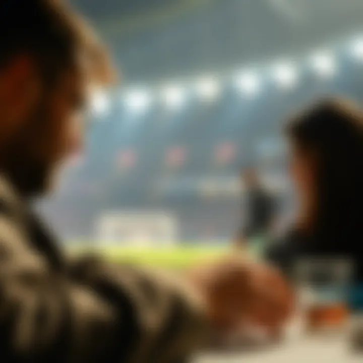 Visual representation of community engagement within the betting platform