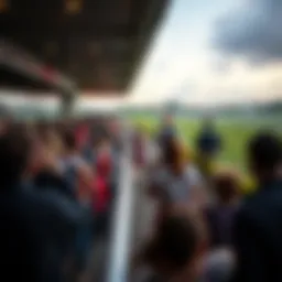 Racecourse showcasing a vibrant atmosphere