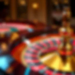 Elegant roulette wheel showcasing vibrant colors