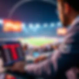 Dynamic view of an online betting platform in action