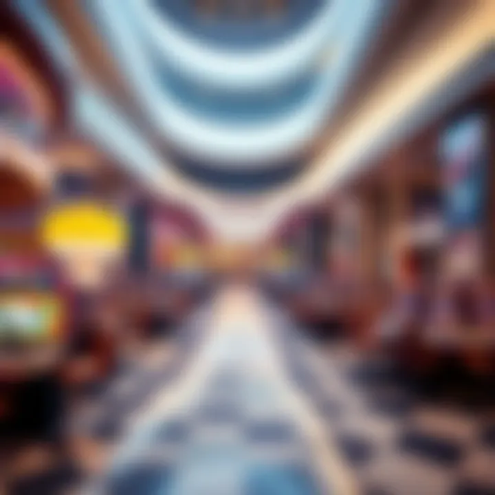 A panoramic view of a modern casino in Seoul