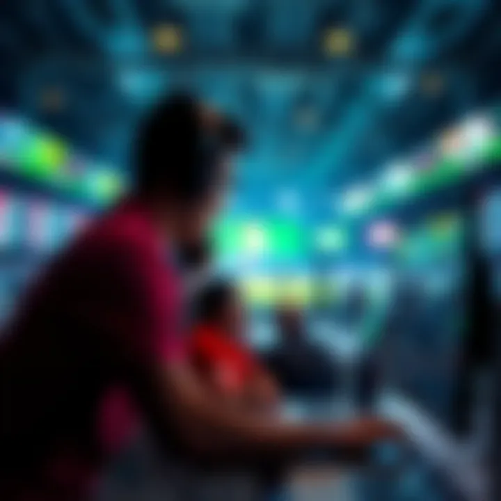 A futuristic vision depicting the future of online betting and community involvement