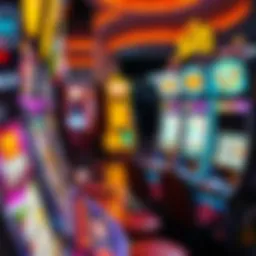 A vibrant array of slot machines showcasing various themes and designs