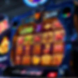 An intricate slot machine design showcasing various symbols and reels