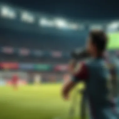 High-quality soccer broadcast in action