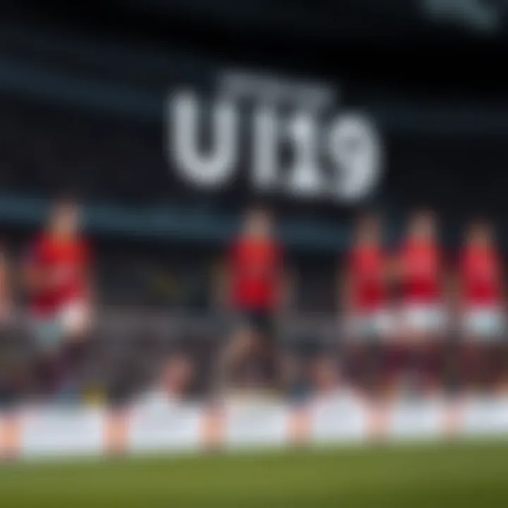 Historic achievements of Spain U19 team displayed in a timeline