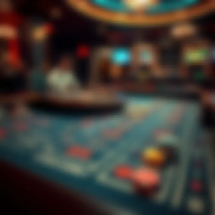 Strategic betting layout on a craps table
