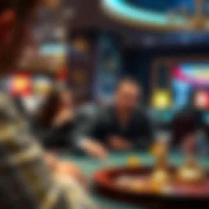 Strategic gameplay in action at a live casino table.
