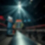 Dynamic UFC betting scene with odds