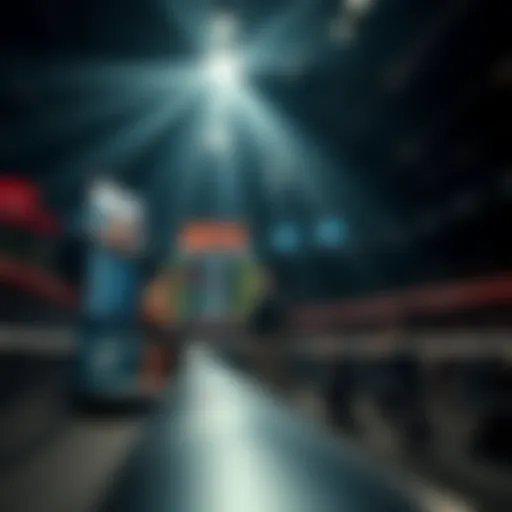 Dynamic UFC betting scene with odds