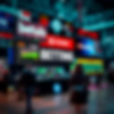 Diverse Betting Platforms in the UK A collage of various betting platforms in the UK