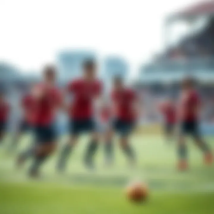 An intense match between Urawa Red Diamonds and a rival team