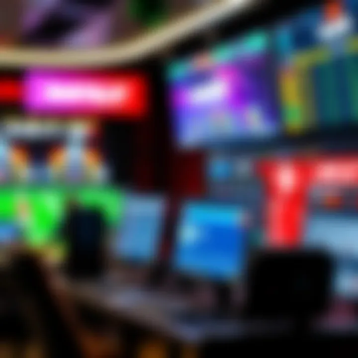 Visual representation of various online betting platforms available in the U.S.