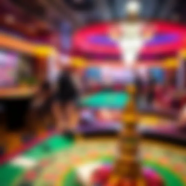 An overview of various casino games available in live format.