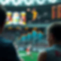 An intricate graphic illustrating the latest trends in sports betting.